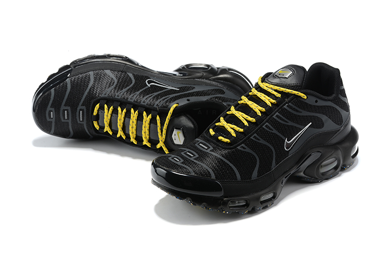 New Nike Air Max Plus Black Yellow Shoes